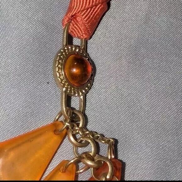 Vtg Coldwater Creek Dangling Bead Necklace Teardrop Necklace - Picture 5 of 16